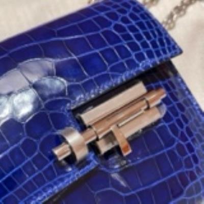 wholesale quality hermes verrou 17 allligator blue electric phw